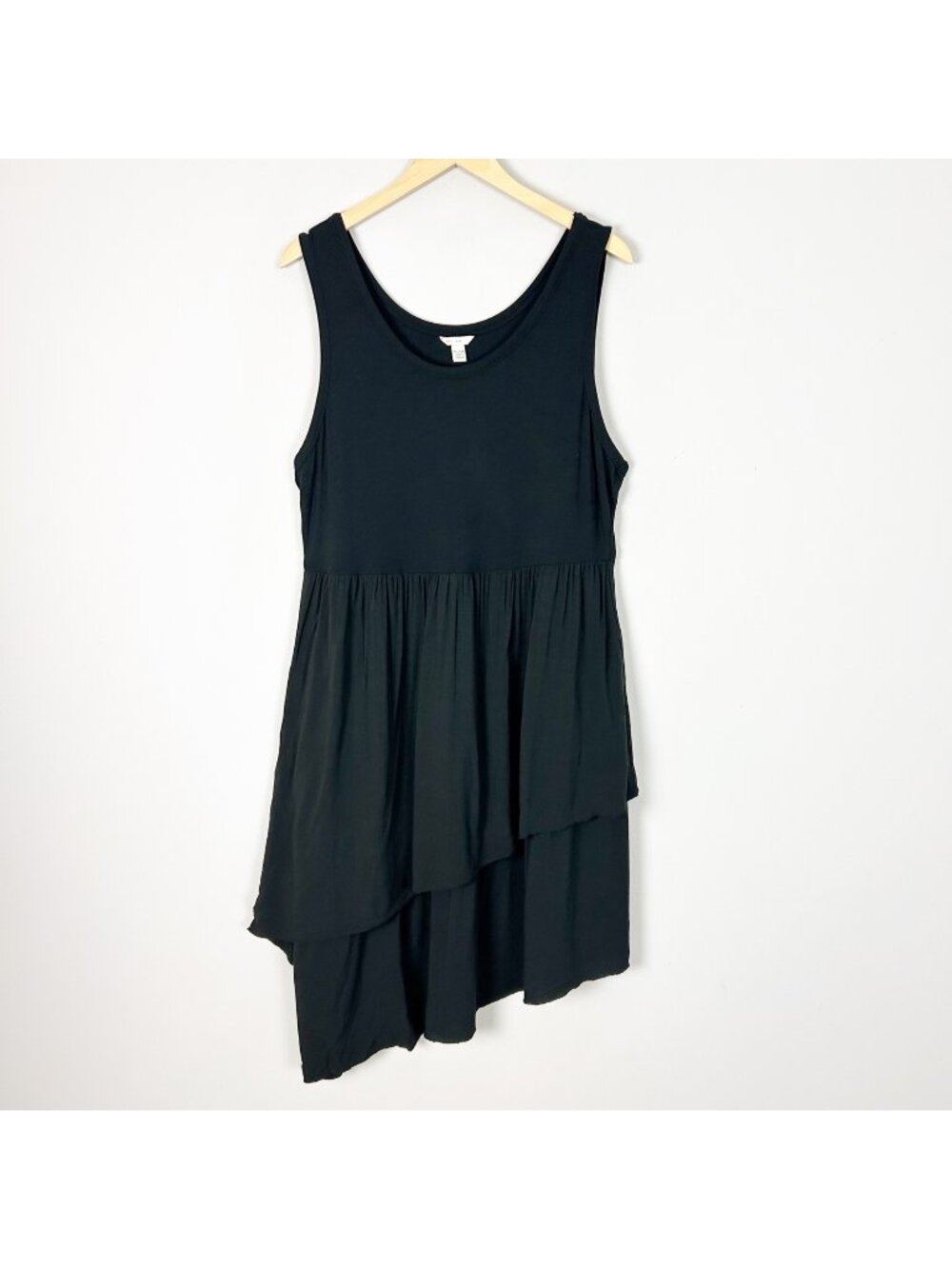 Y2K Black Tiered Tank Dressโ Asymmetric Fairy Grunge Size 14/16W Women's